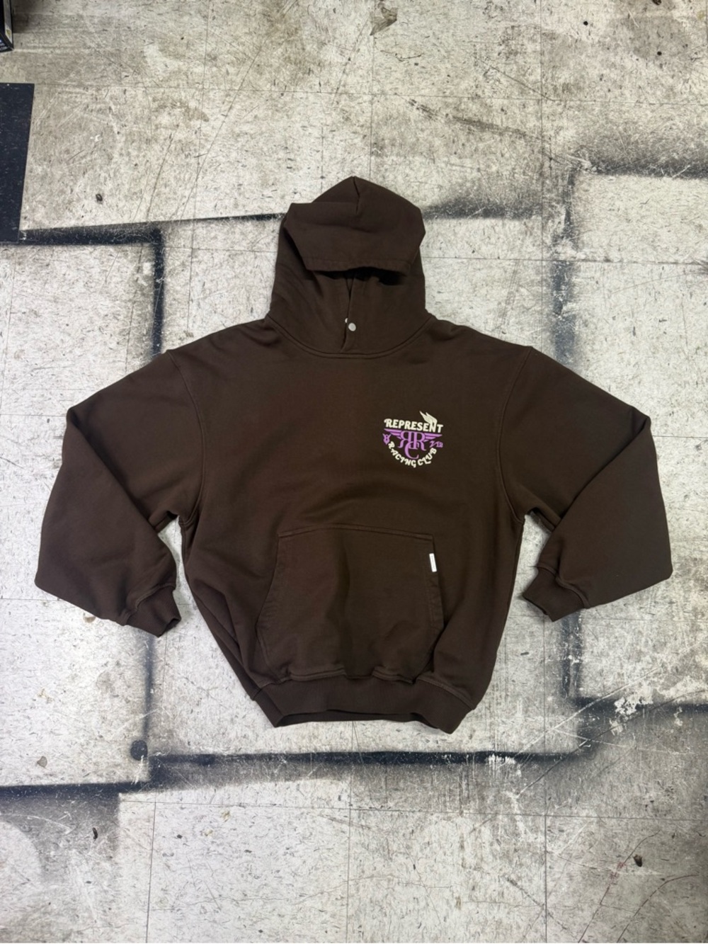 Represent Clo. Racing Club Puff Print British Luxury Streetwear Hoodie